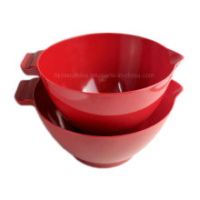 2PCS Red Melamine Mixing Bowl Set